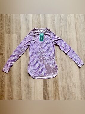 Gillz Women’s Seabreeze LS Bonefish AOP Shirt L Purple Camo UPF Fishing Top NWT